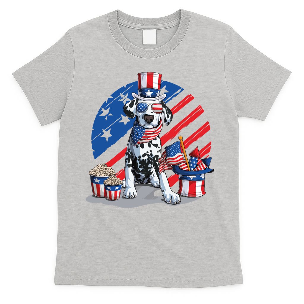 Dalmatian 4th Of July American Sunglasses Dog Puppy Usa Gift T-Shirt