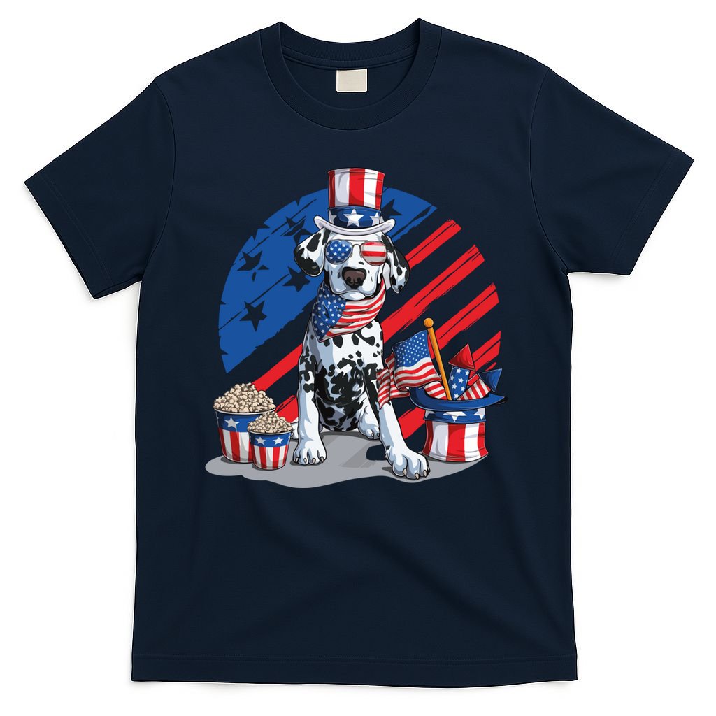 Dalmatian 4th Of July American Sunglasses Dog Puppy Usa Gift T-Shirt