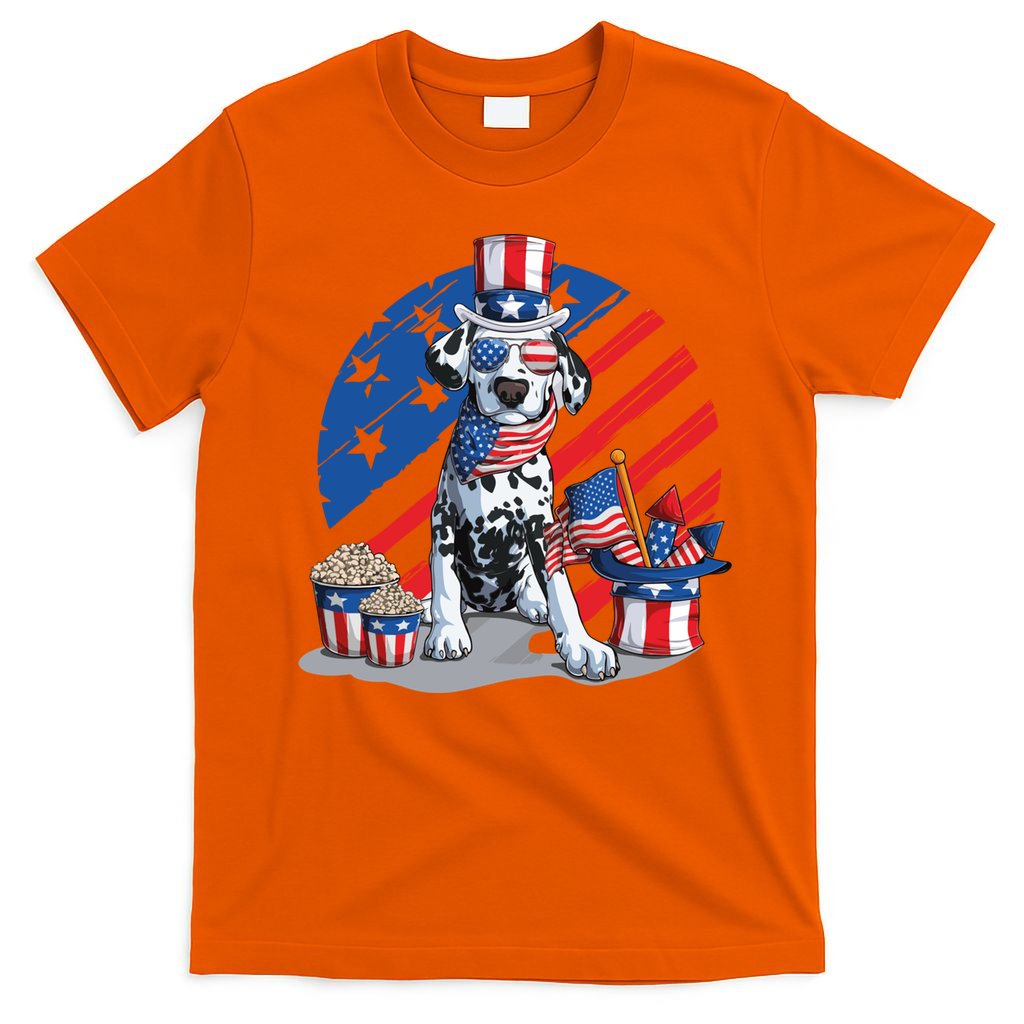 Dalmatian 4th Of July American Sunglasses Dog Puppy Usa Gift T-Shirt
