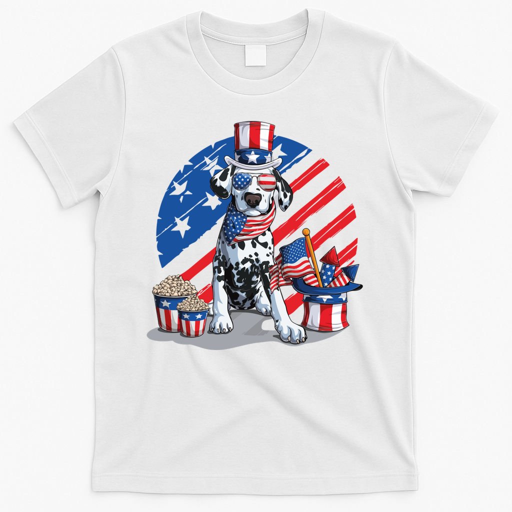 Dalmatian 4th Of July American Sunglasses Dog Puppy Usa Gift T-Shirt