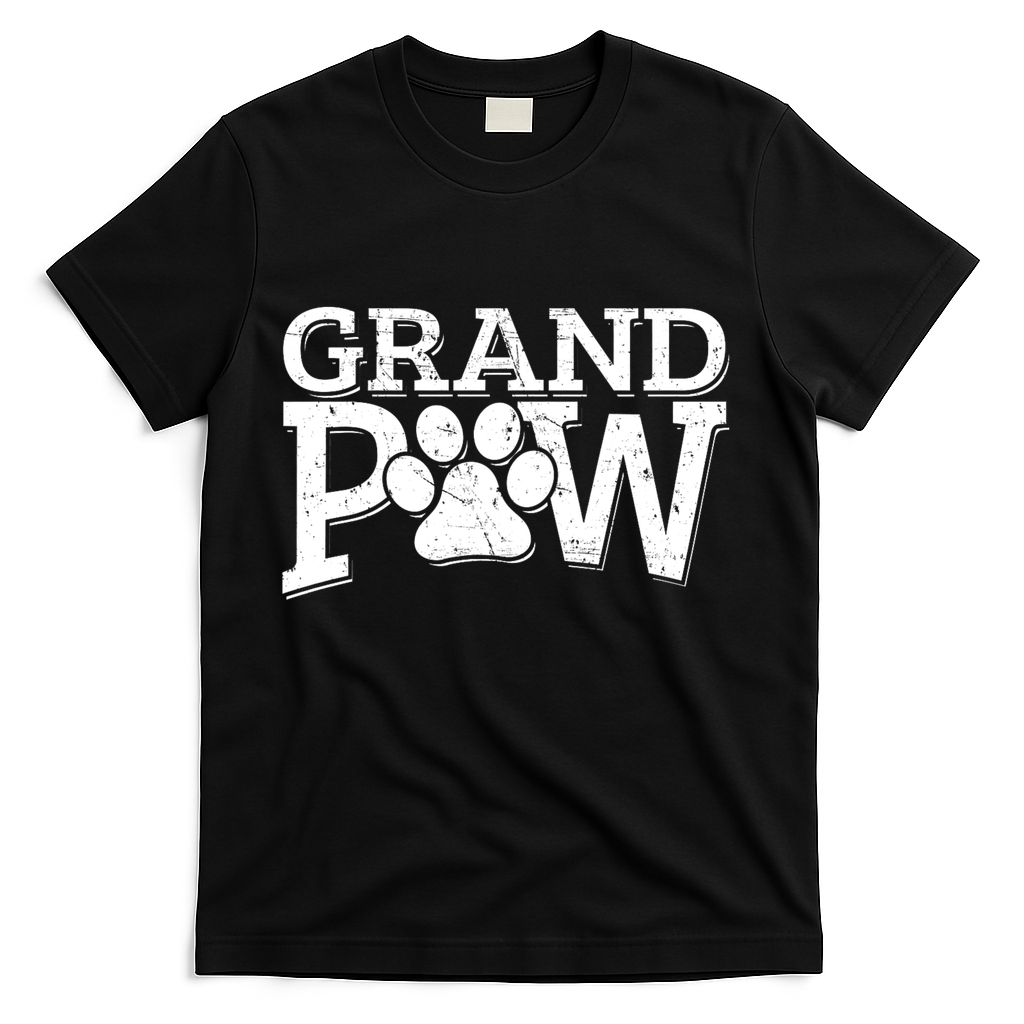 Grandpaw Dog Grandpa Grand Paw Gifts Dad Father T-Shirt