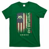 Usa American Flag - Wrestling Dad Cute Gift T-Shirt