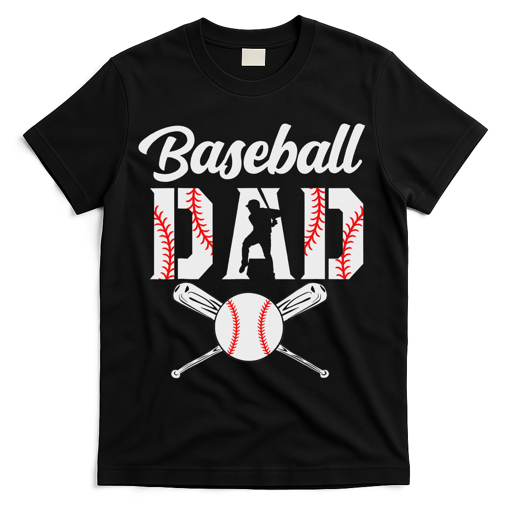 Baseball Dad Gifts Baseball Sport Lovers For Father's Day T-Shirt