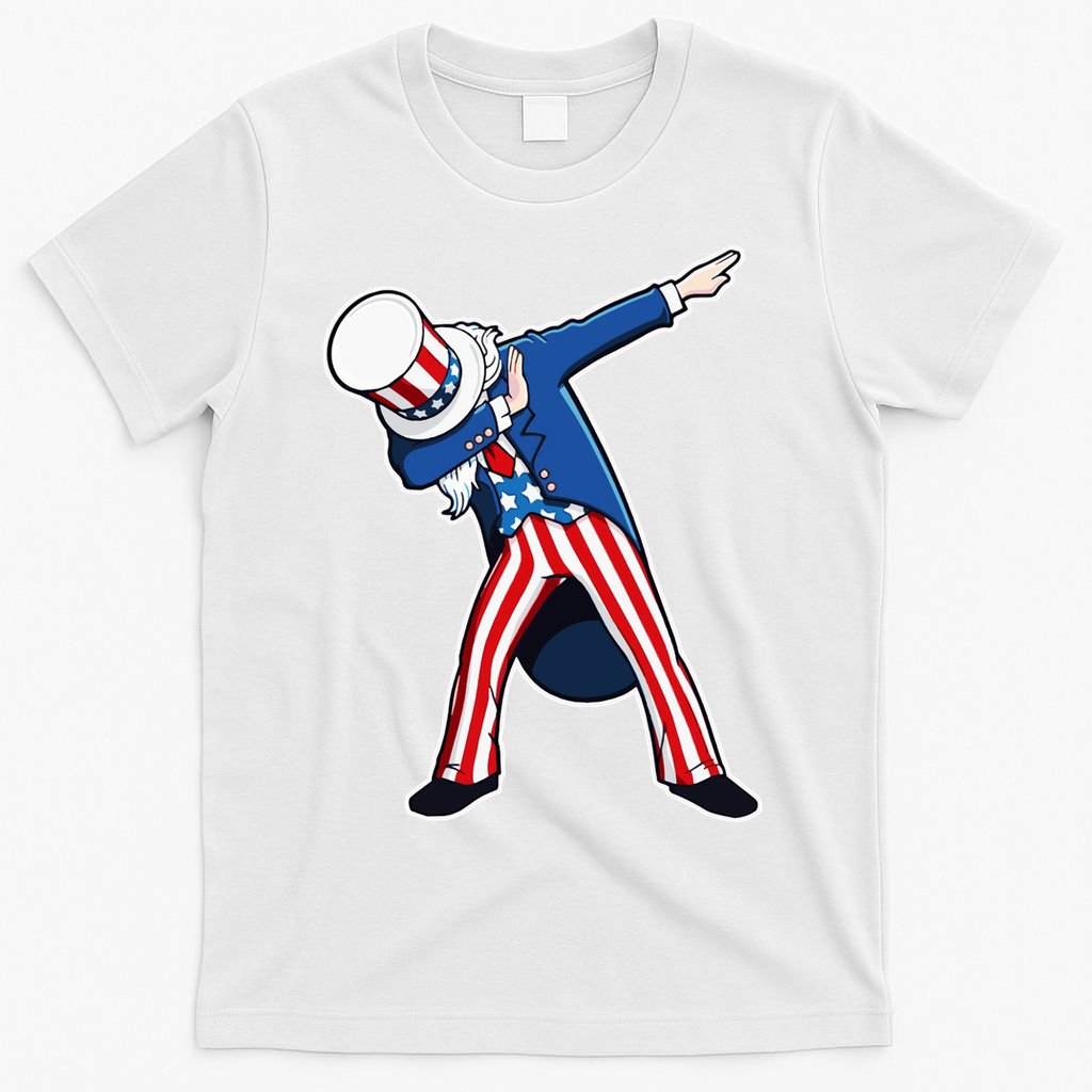 Dabbing Uncle Sam 4th of July Independence Day T-Shirt