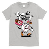 Donuts And Dingers Baseball Fan Humor Donut  T-Shirt