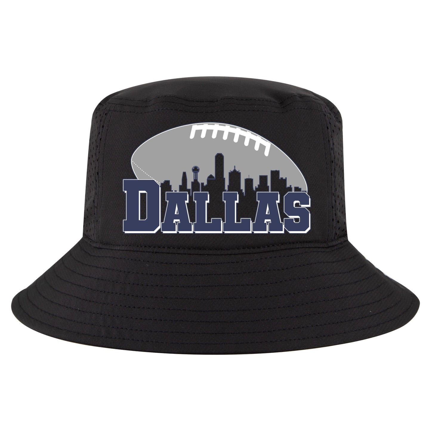 Dallas Texas Skyline City Football Fan Cool Comfort Performance Bucket Hat
