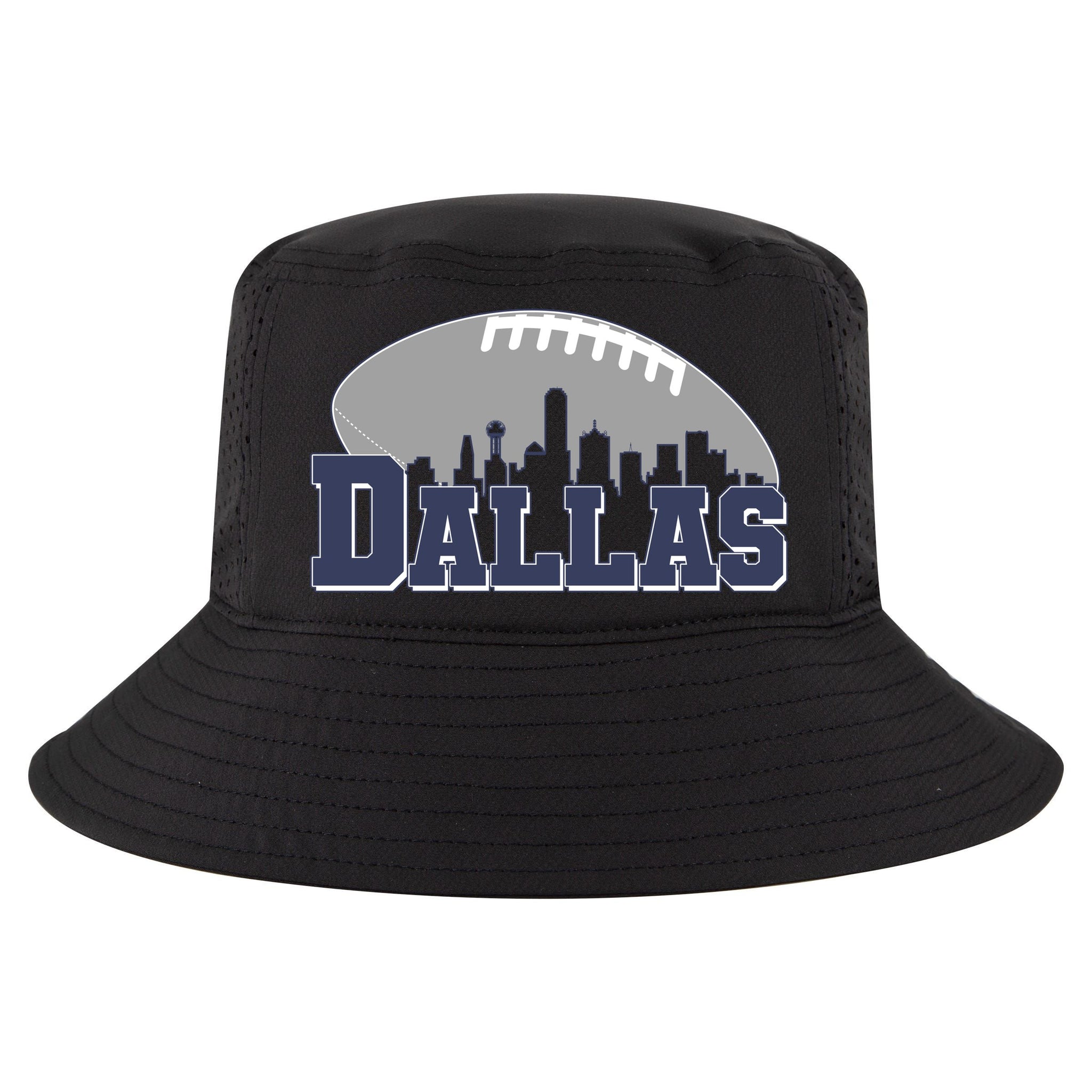 Dallas Texas Skyline City Football Fan Cool Comfort Performance Bucket Hat