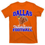 Dallas Thanksgiving Football Funny Dabbing Turkey T-Shirt