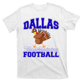 Dallas Thanksgiving Football Funny Dabbing Turkey T-Shirt