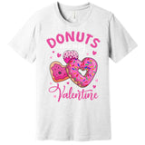 Donuts Are My Valentine Funny Anti Valentines Day Food Joke Premium T-Shirt