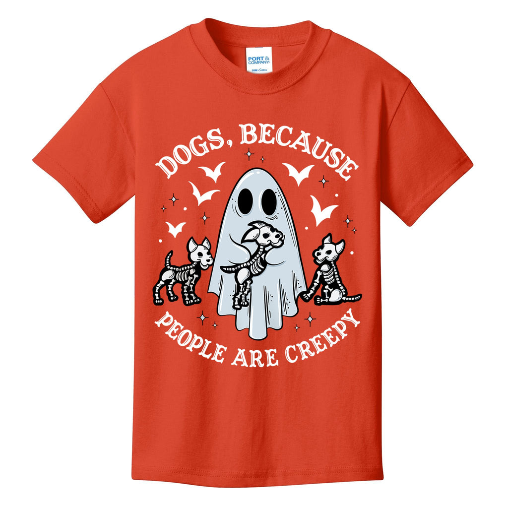 Dogs Because People Are Creepy Cute Gift Kids T-Shirt