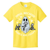 Dogs Because People Are Creepy Cute Gift Kids T-Shirt