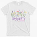 Door County Wisconsin Wildflowers Summer Vacation Souvenir Gift T-Shirt