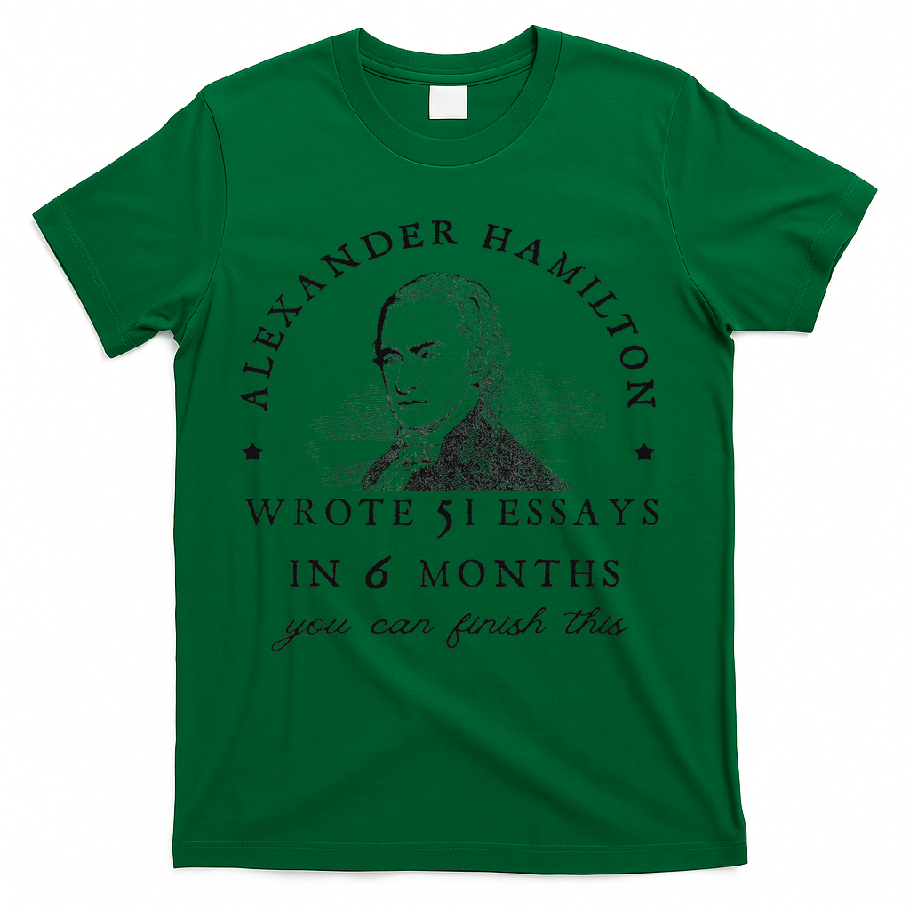 Alexander Hamiton Wrote 51 Essays Iin 6 Months Vintage T-Shirt