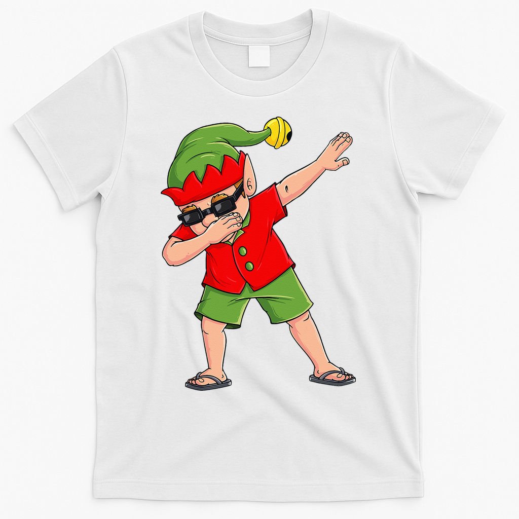 Dabbing Elf Christmas In July Summer Xmas Dab T-Shirt