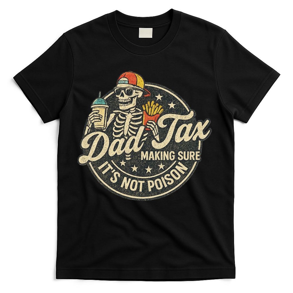 Dad Tax Making Sure It's Not Poison Skeleton Vintage T-Shirt