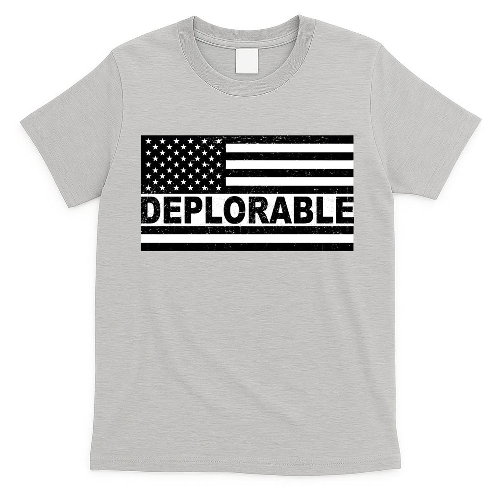 Deplorable American USA Flag T-Shirt