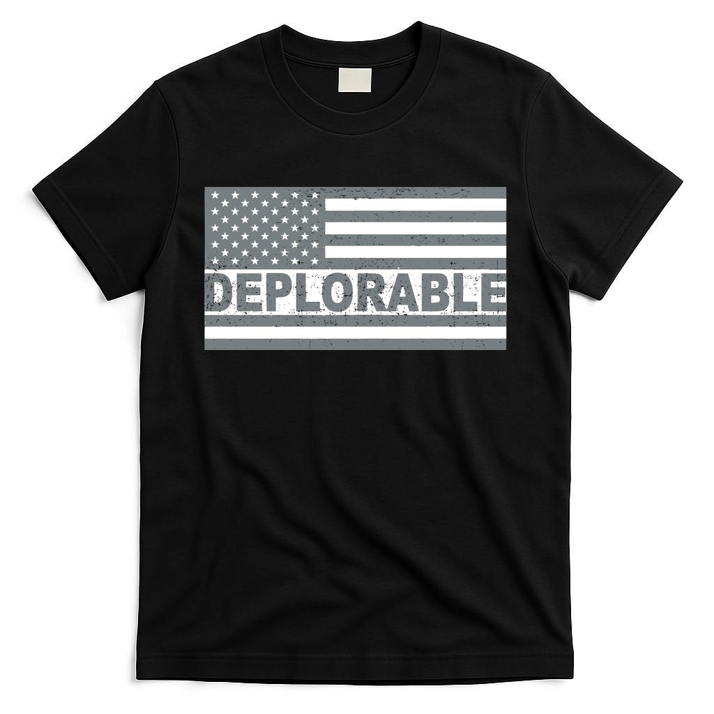 Deplorable American USA Flag T-Shirt