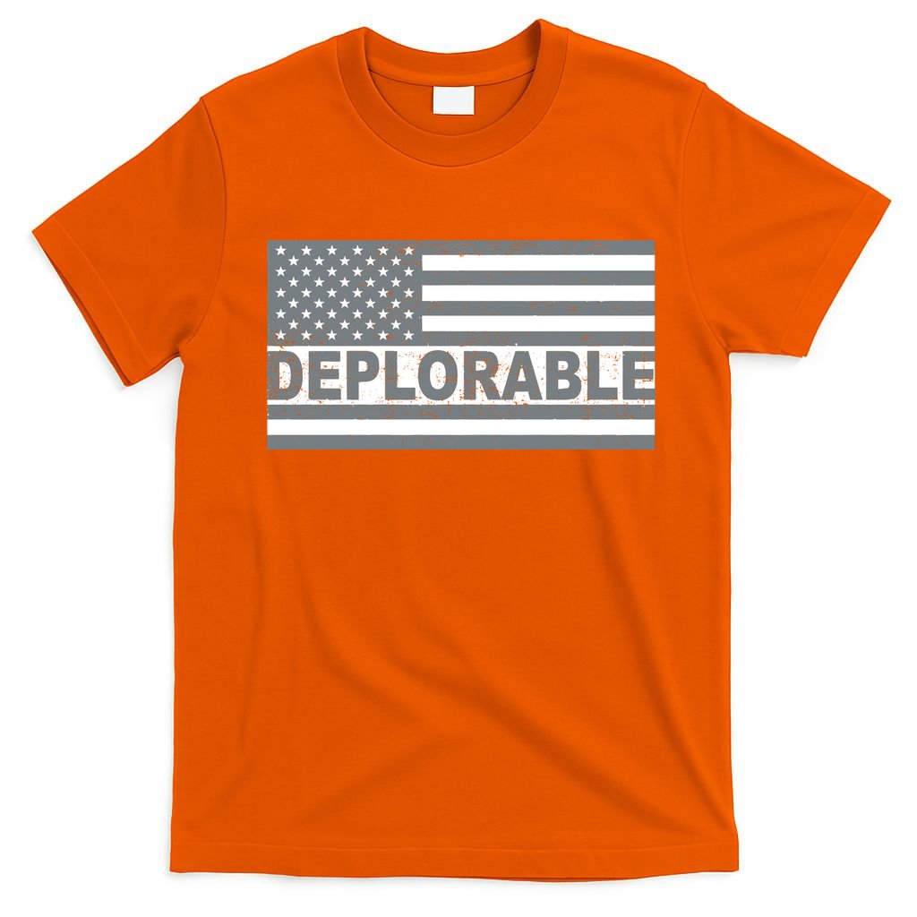 Deplorable American USA Flag T-Shirt