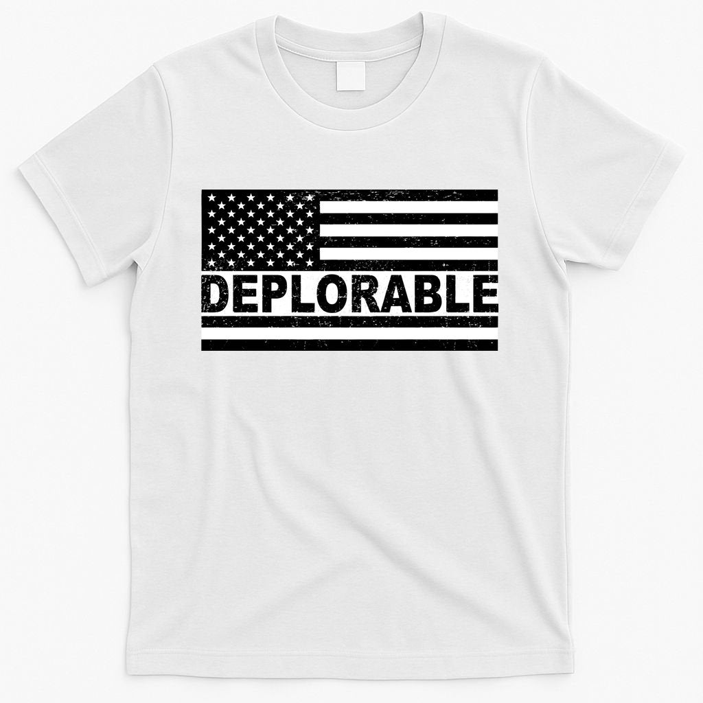 Deplorable American USA Flag T-Shirt