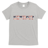 Detroit USA FLAG Grunge T-Shirt