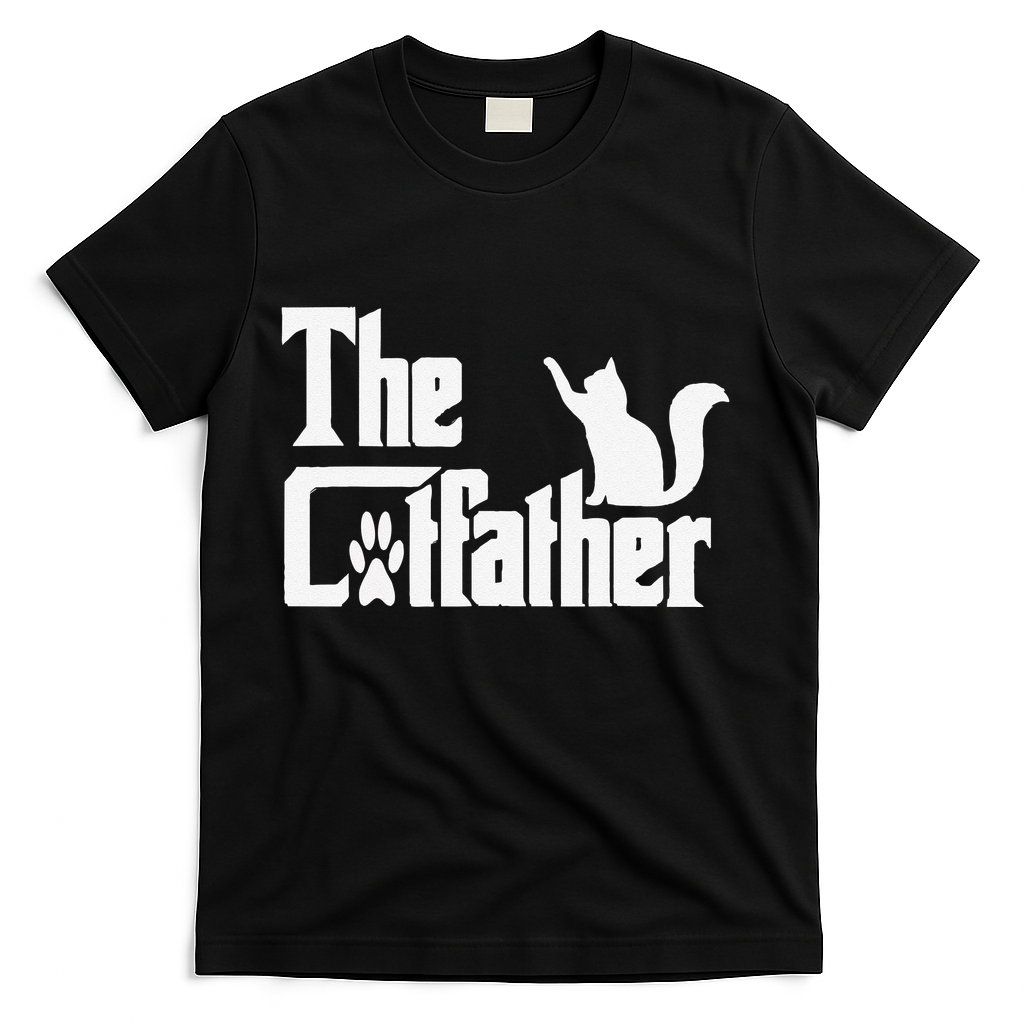 Retro The Cat Father Cat Lover Cat Dad Best Cat Meme T-Shirt