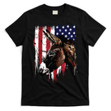Donkey Farmer American Flag USA Donkey T-Shirt