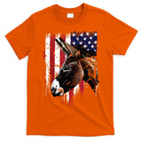 Donkey Farmer American Flag USA Donkey T-Shirt