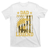 Dad Fishing Legend Flag T-Shirt
