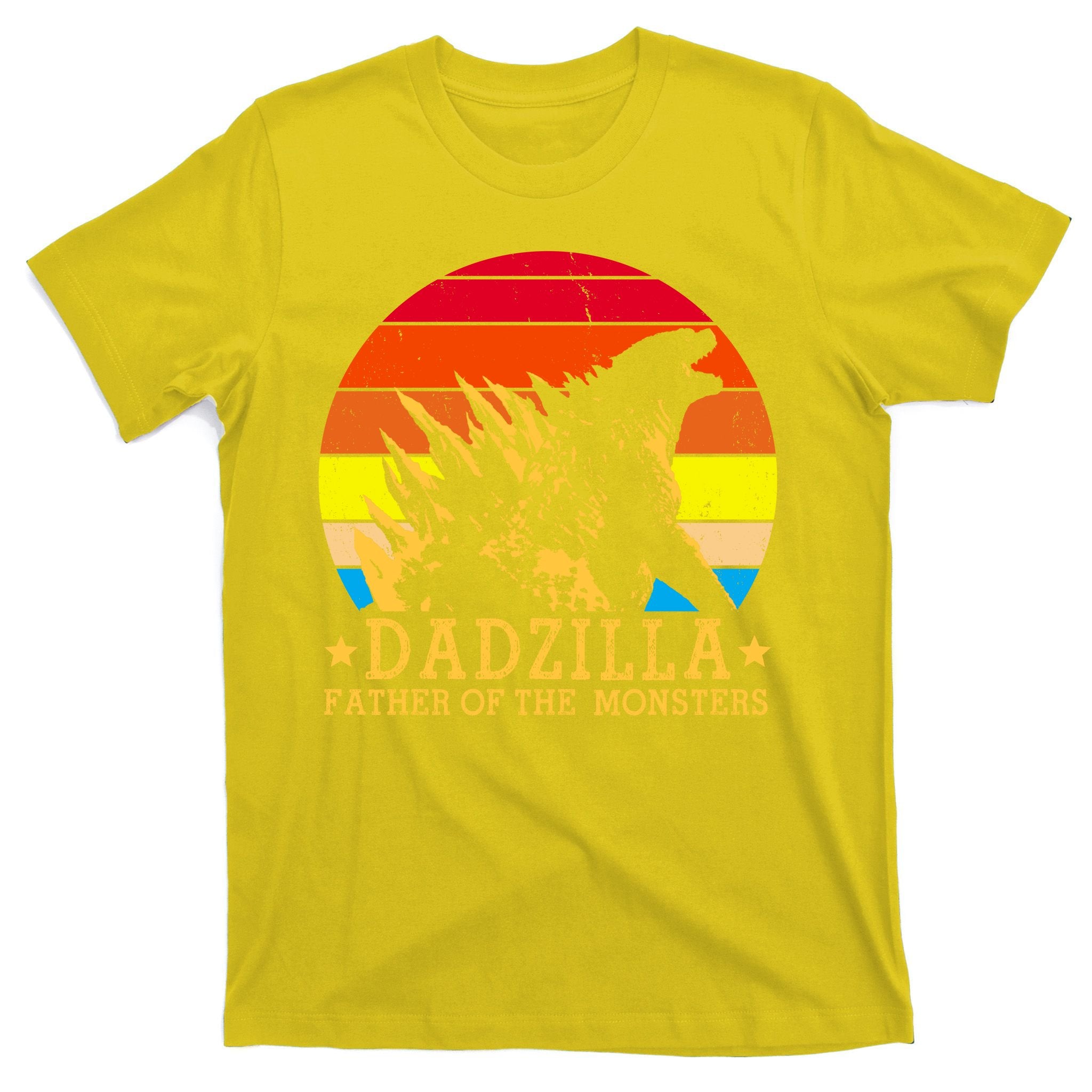 Dadzilla Father Of The Monsters Retro Vintage T-Shirt