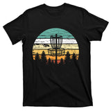 Disc Golf Retro Shirt, Sunset Vintage Frisbee Golf T-Shirt