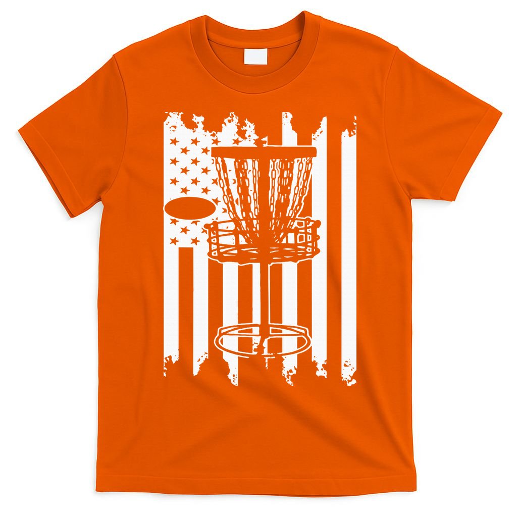 Disc Golf Usa Flag T-Shirt