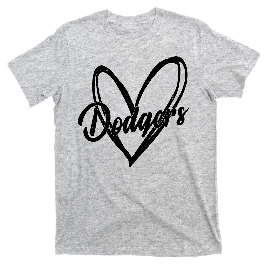 Dodgers Heart Sport Lover Fan T-Shirt