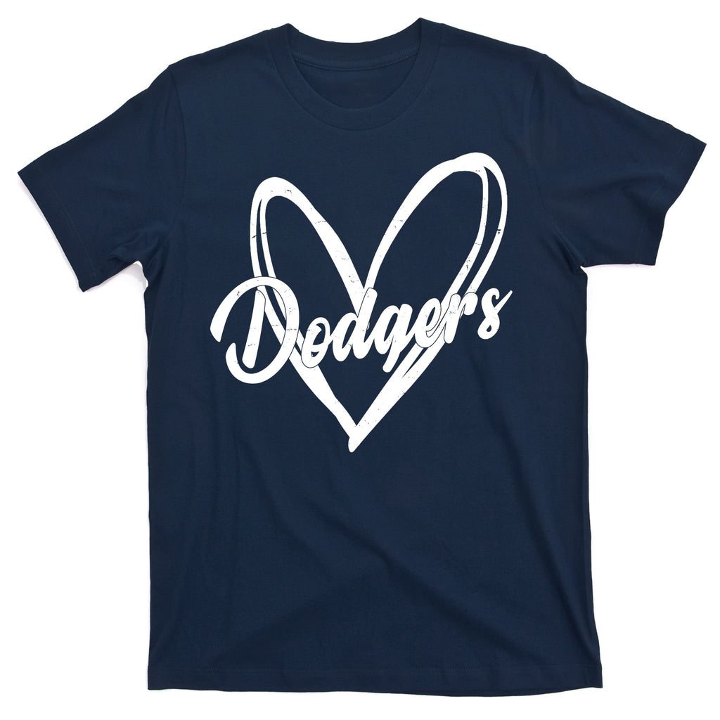 Dodgers Heart Sport Lover Fan T-Shirt