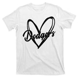 Dodgers Heart Sport Lover Fan T-Shirt