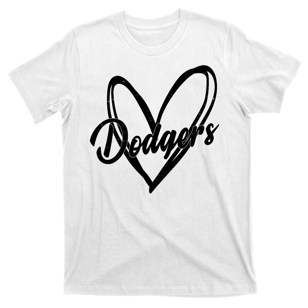 Dodgers Heart Sport Lover Fan T-Shirt