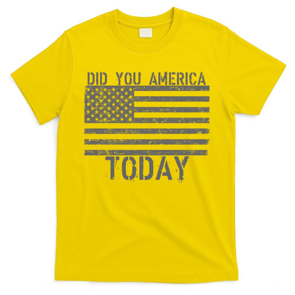 Did You America Today Distressed USA Flag T-Shirt