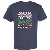 Daisy In Love Hippie Valentine Gift Garment-Dyed Heavyweight T-Shirt