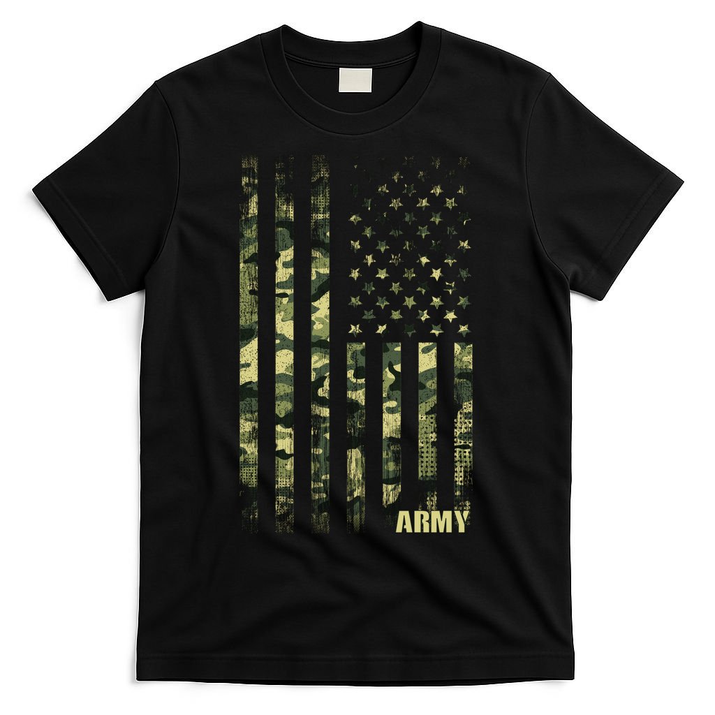 Distressed Army USA Flag T-Shirt