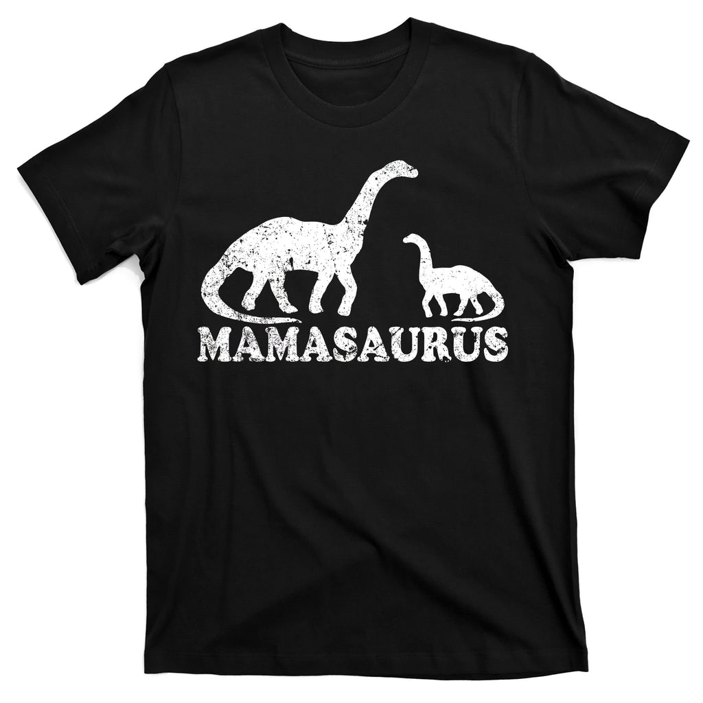 Distressed Mamasaurus Mom Mama Mother Dinosaur T-Shirt
