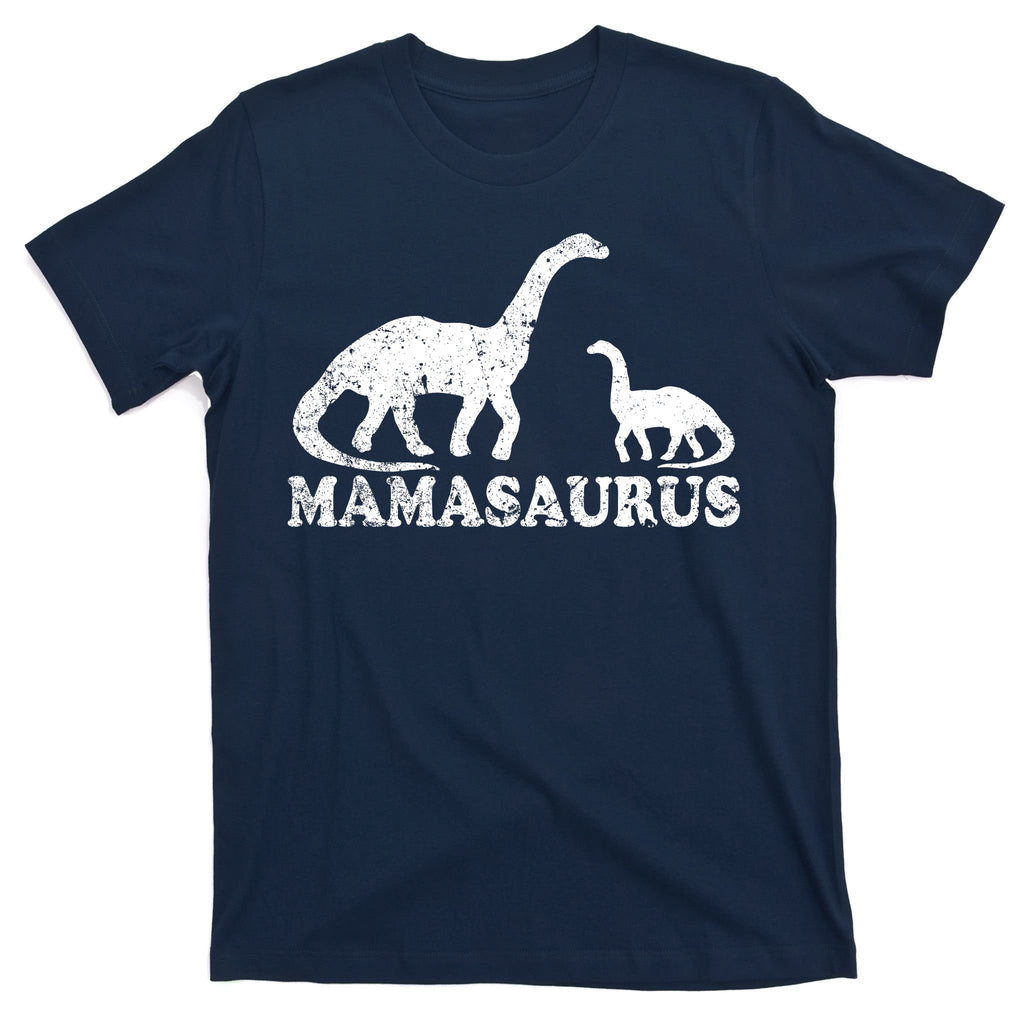 Distressed Mamasaurus Mom Mama Mother Dinosaur T-Shirt