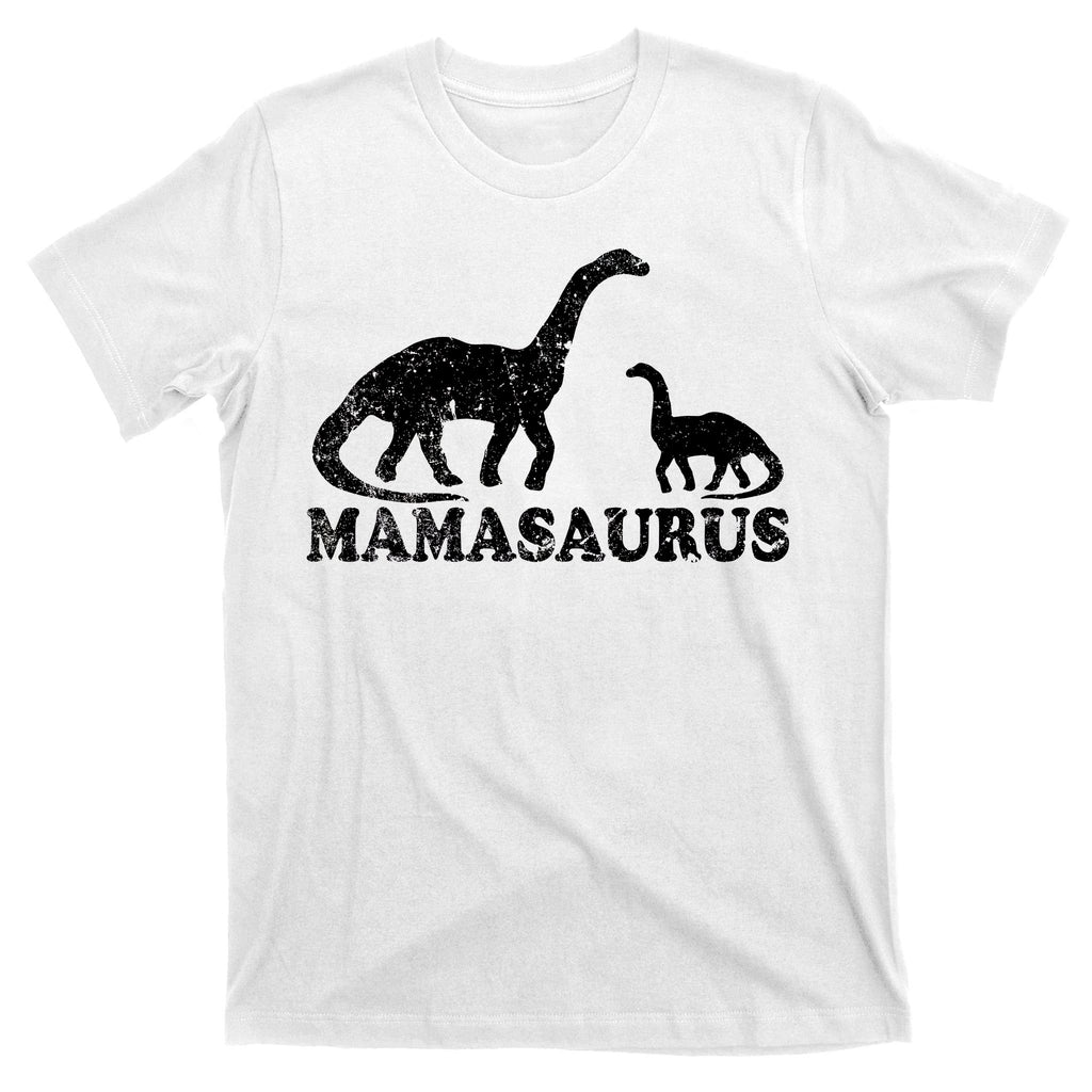Distressed Mamasaurus Mom Mama Mother Dinosaur T-Shirt