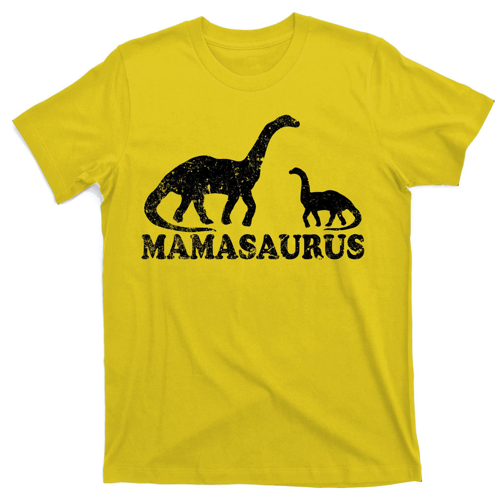 Distressed Mamasaurus Mom Mama Mother Dinosaur T-Shirt