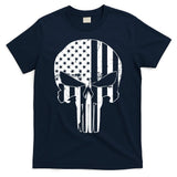 Distressed USA American Skull T-Shirt