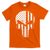 Distressed USA American Skull T-Shirt
