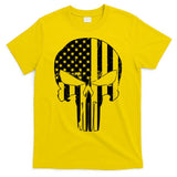 Distressed USA American Skull T-Shirt