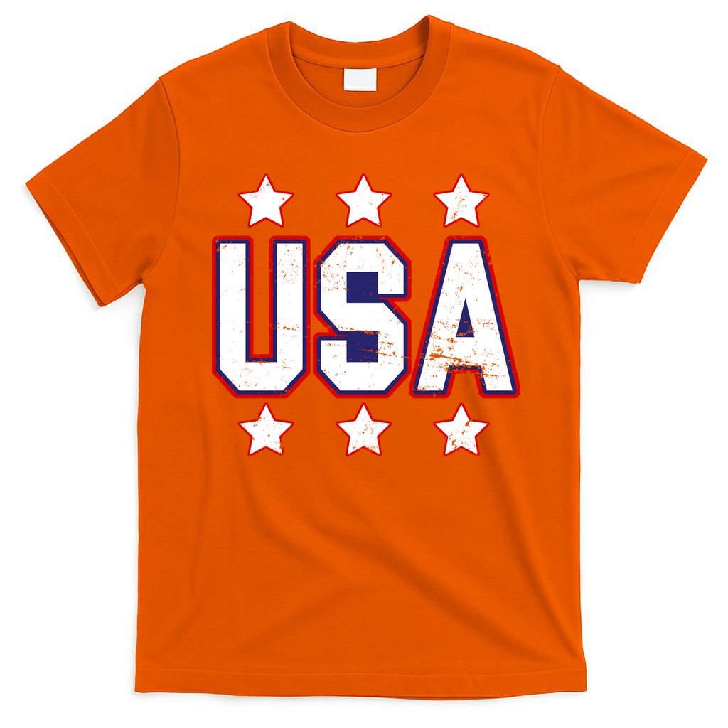Distressed USA Patriotic Logo T-Shirt