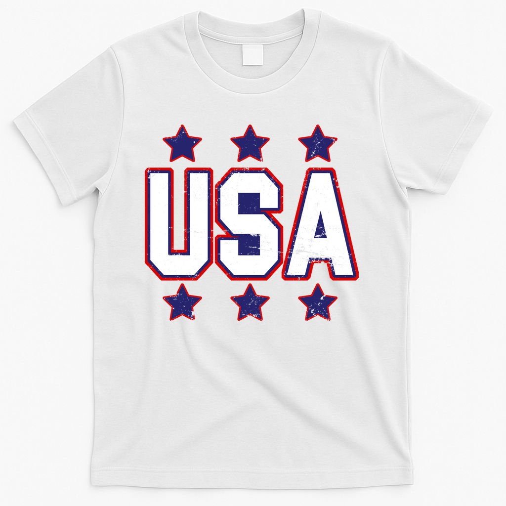 Distressed USA Patriotic Logo T-Shirt