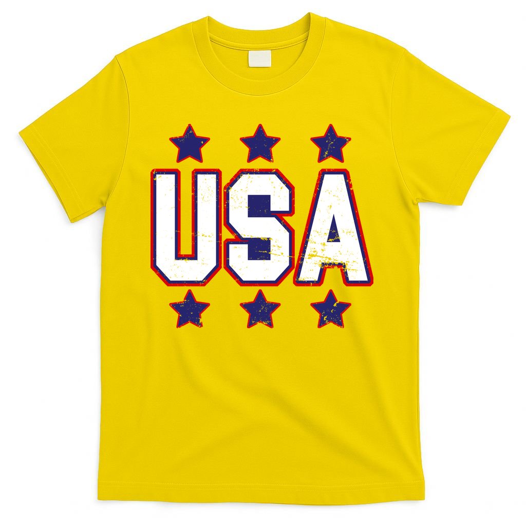 Distressed USA Patriotic Logo T-Shirt