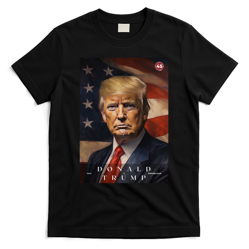 Donald J Trump 45th President Of The United States Portrait T-Shirt